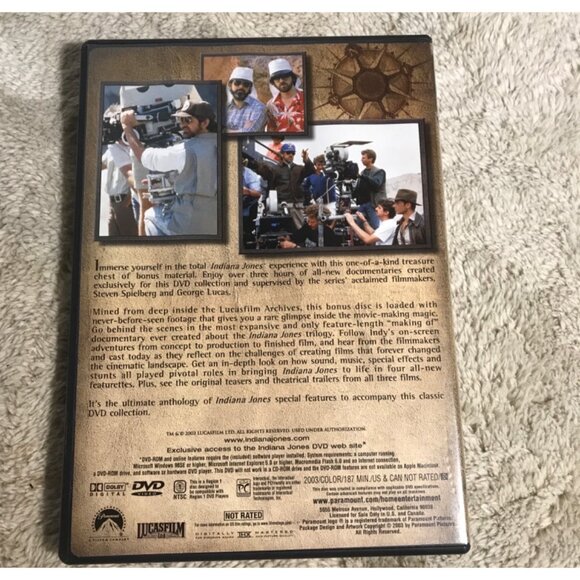 The Adventures Of Indiana Jones 4 DVD Collection Full Screen Exclusive Content - Picture 7 of 10